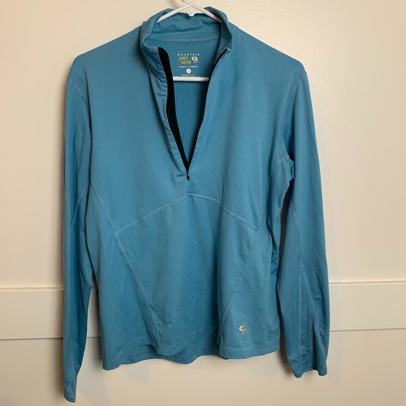 Mountain Hardwear Light Blue Half Zip Jacket - Picture 2 of 7